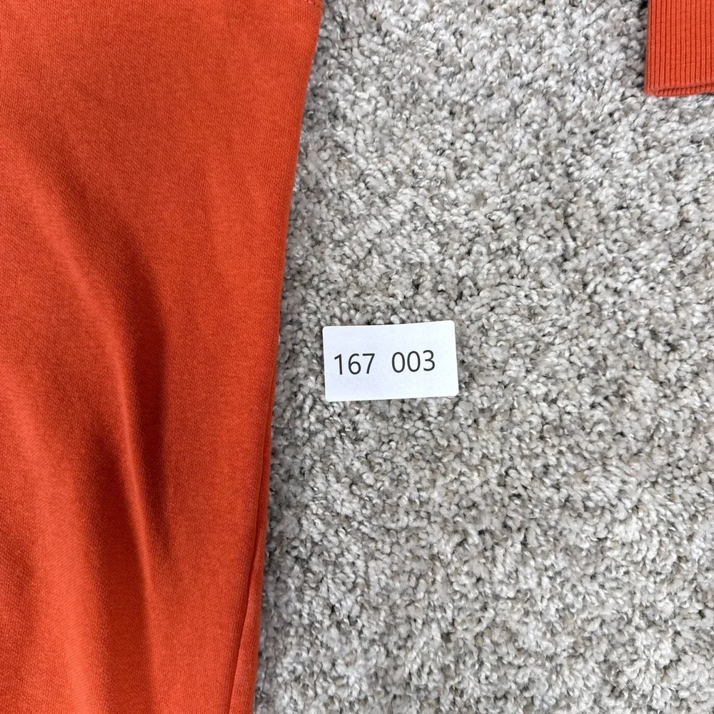 The North Face Hoodie‎ Mens Large Orange Half Dome Logo Pullover Sweatshirt
